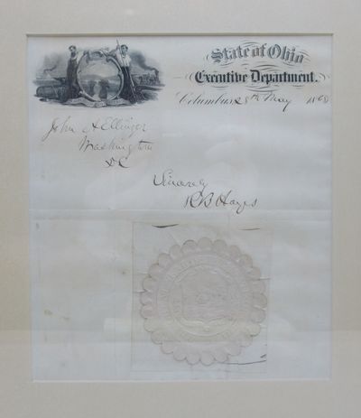 Autographed Ohio State Letterhead and Seal